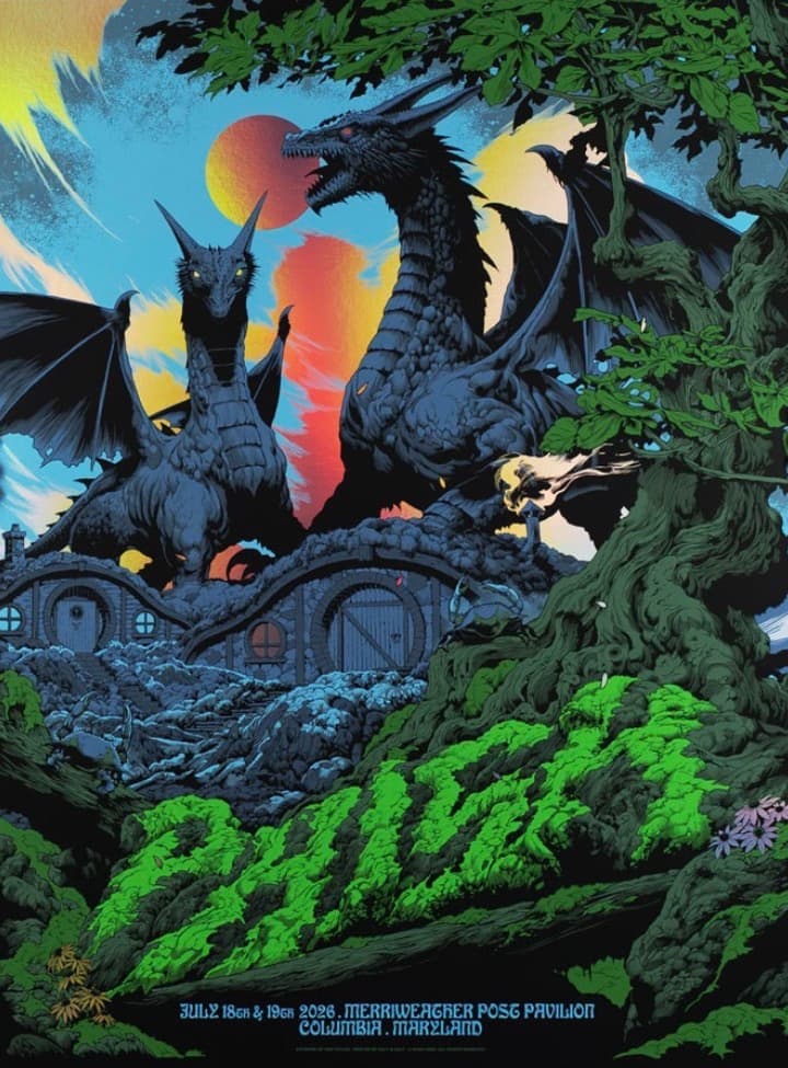 Phish show poster