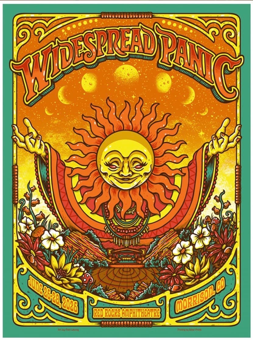 Widespread Panic show poster