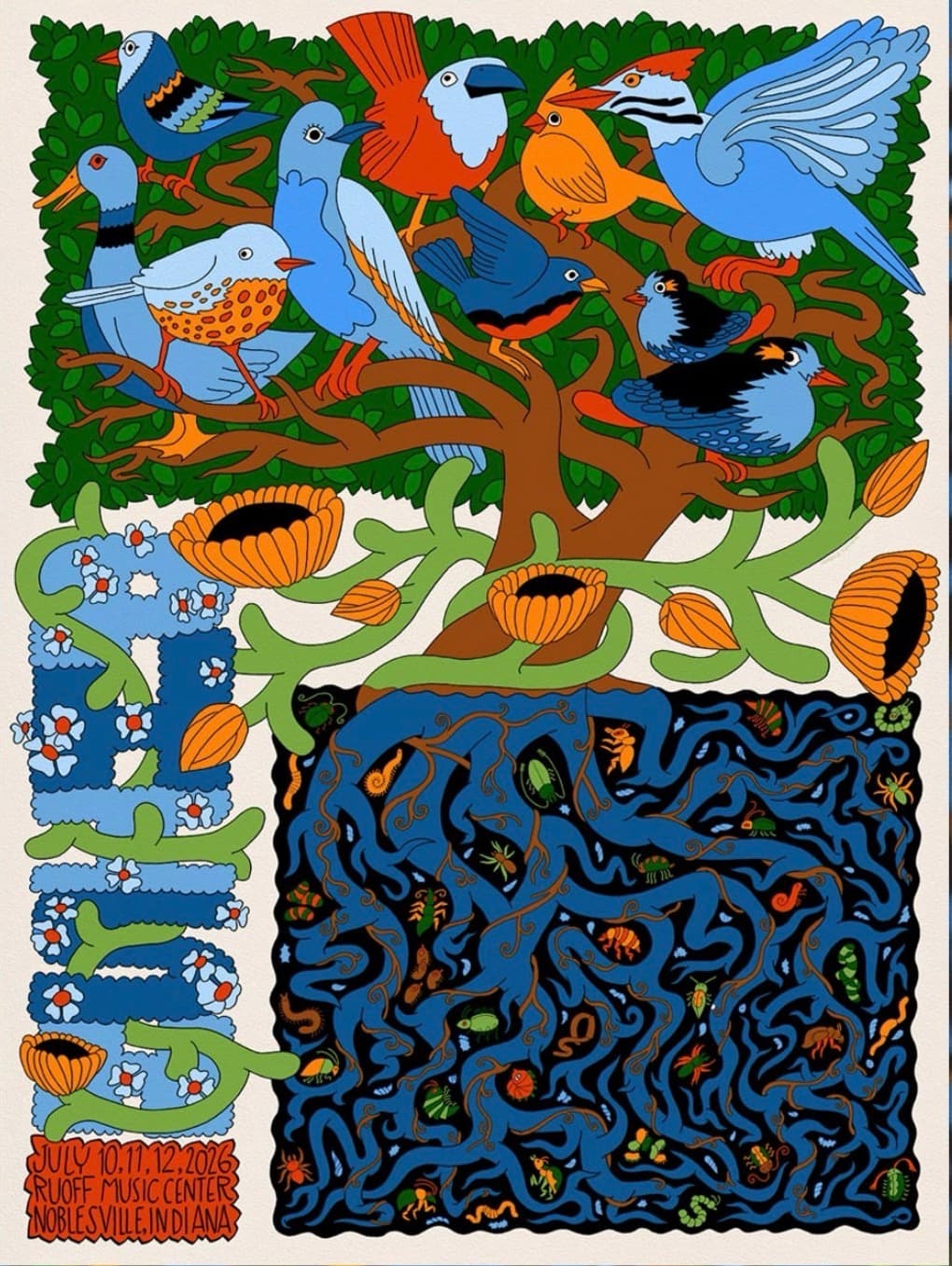 Phish show poster