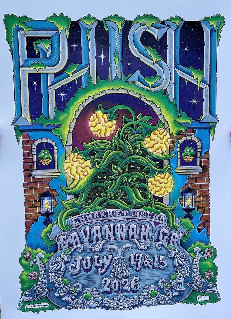 Phish show poster