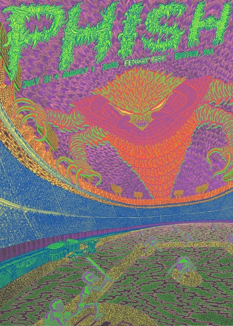 Phish show poster