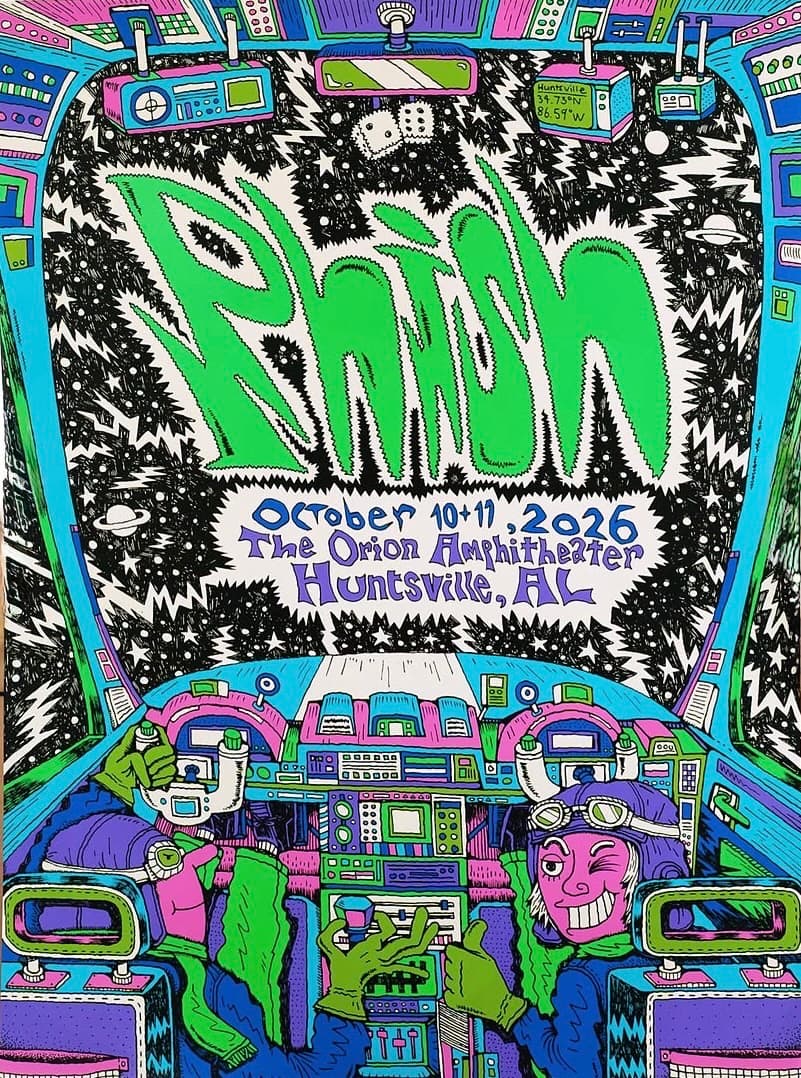 Phish show poster