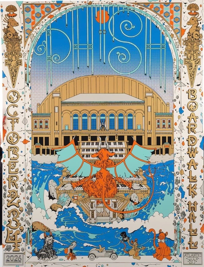 Phish show poster