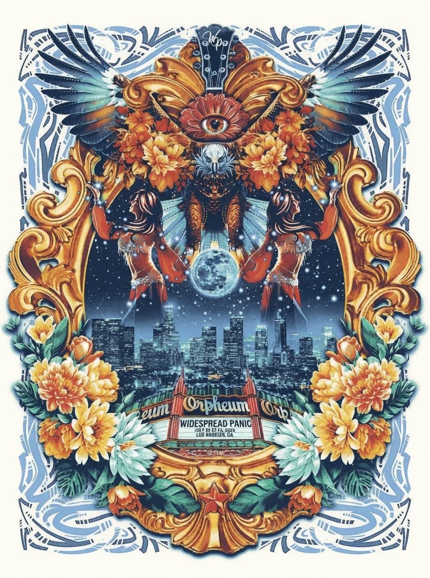 Widespread Panic show poster
