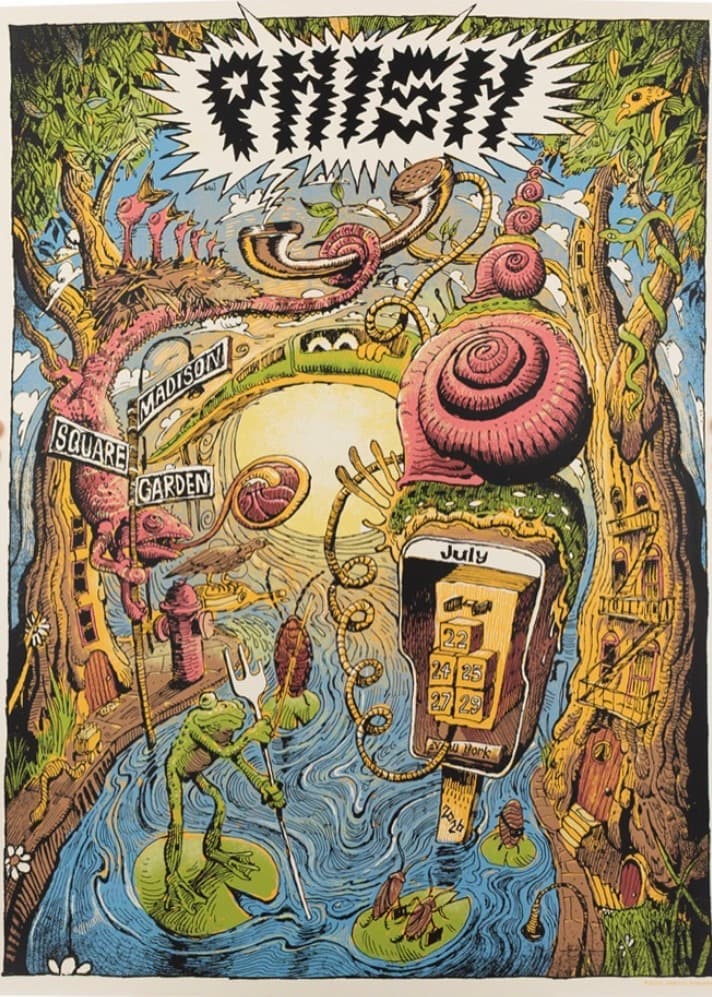 Phish show poster