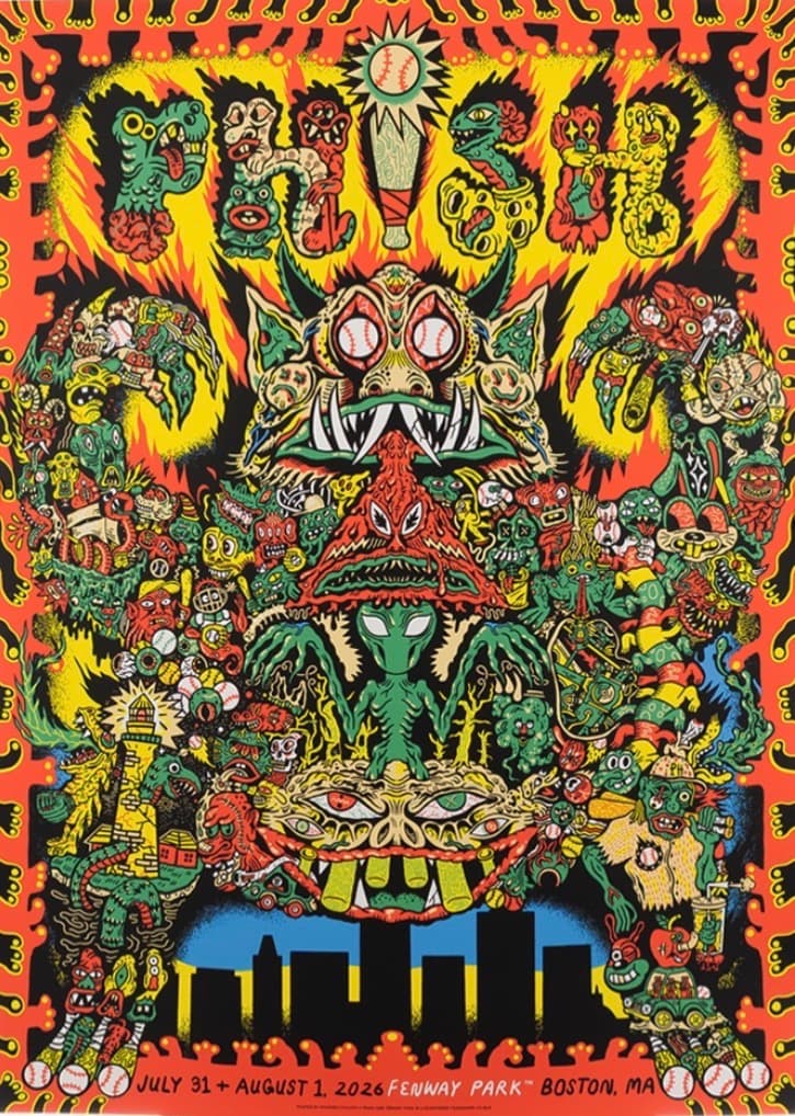 Phish show poster