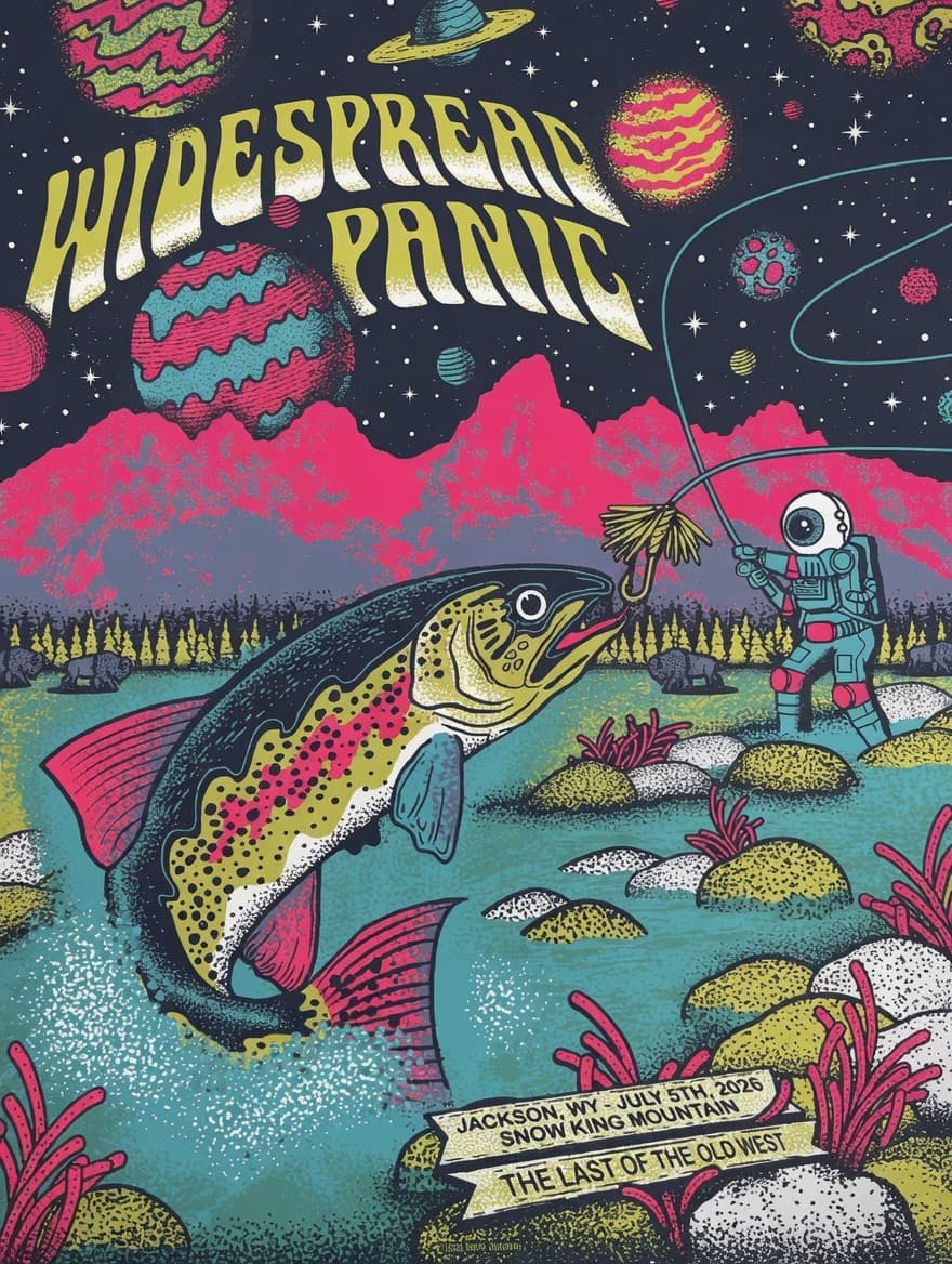 Widespread Panic show poster