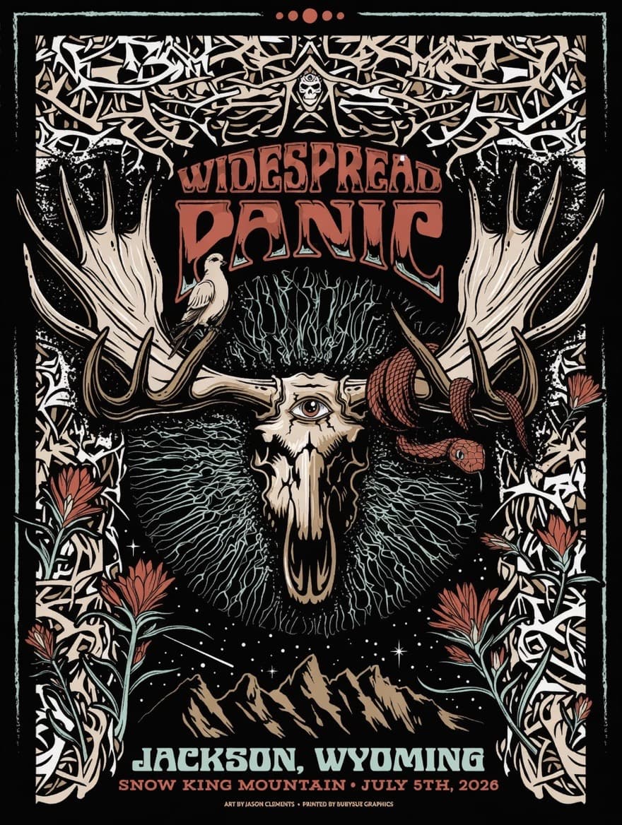 Widespread Panic show poster
