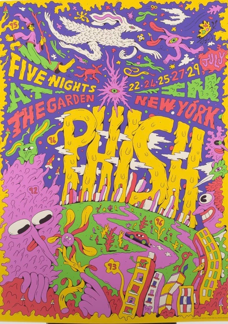 Phish show poster