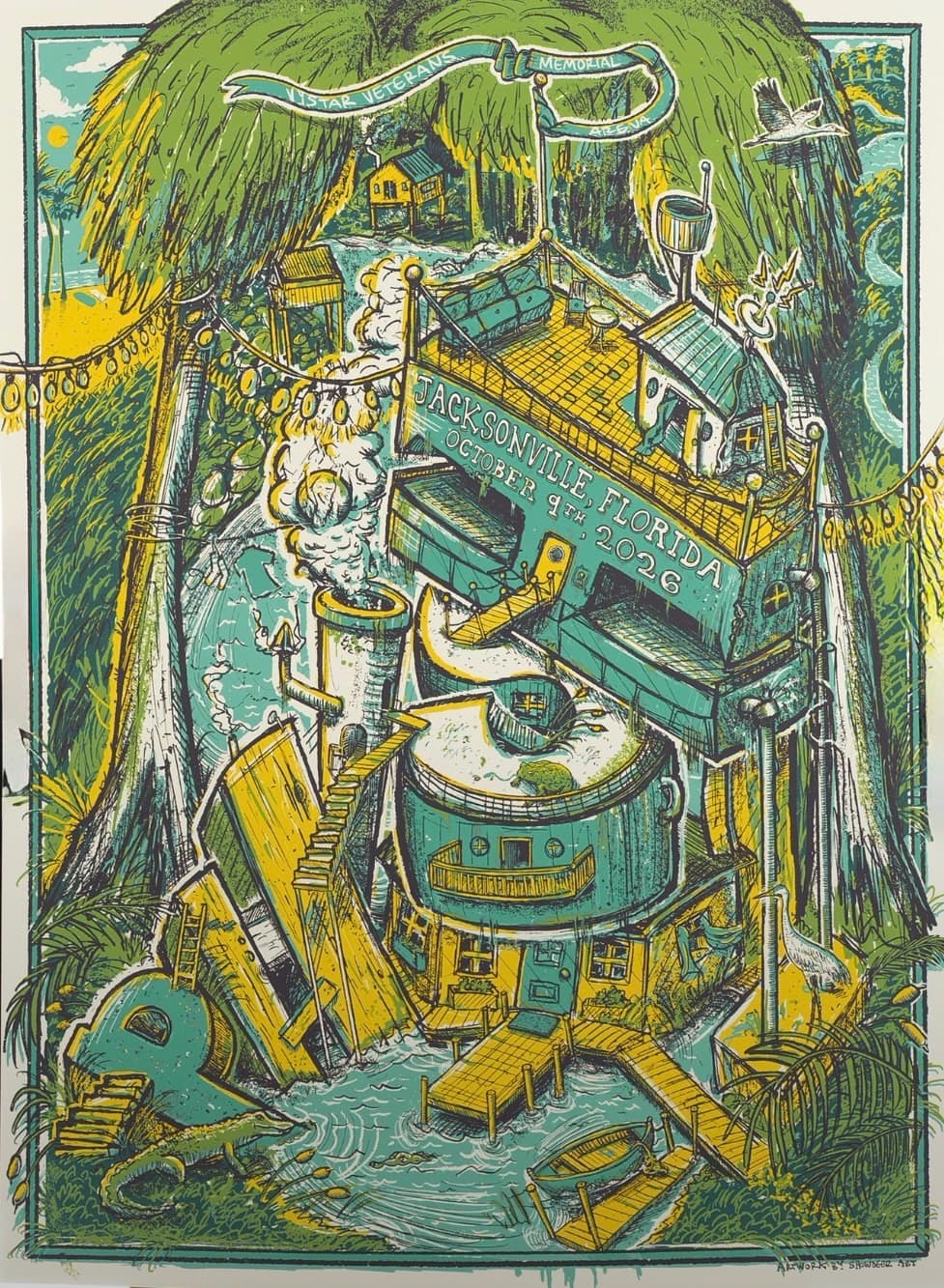 Phish show poster