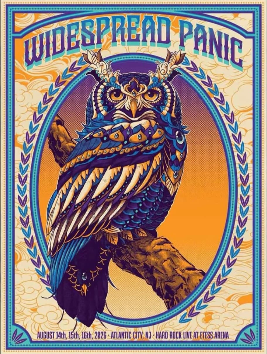 Widespread Panic show poster